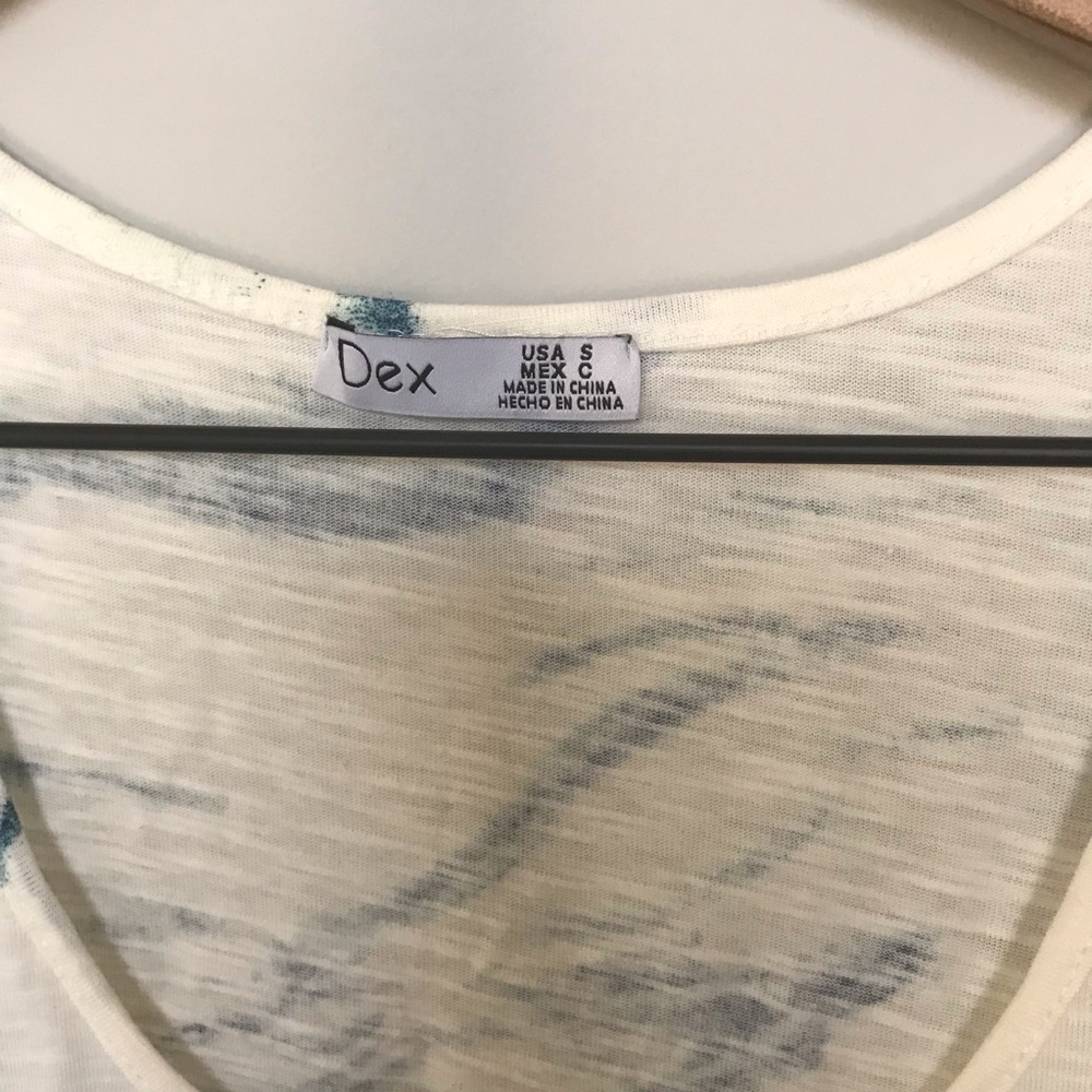 Dex Blue Tie Dye Tank NWT - Picture 3 of 4